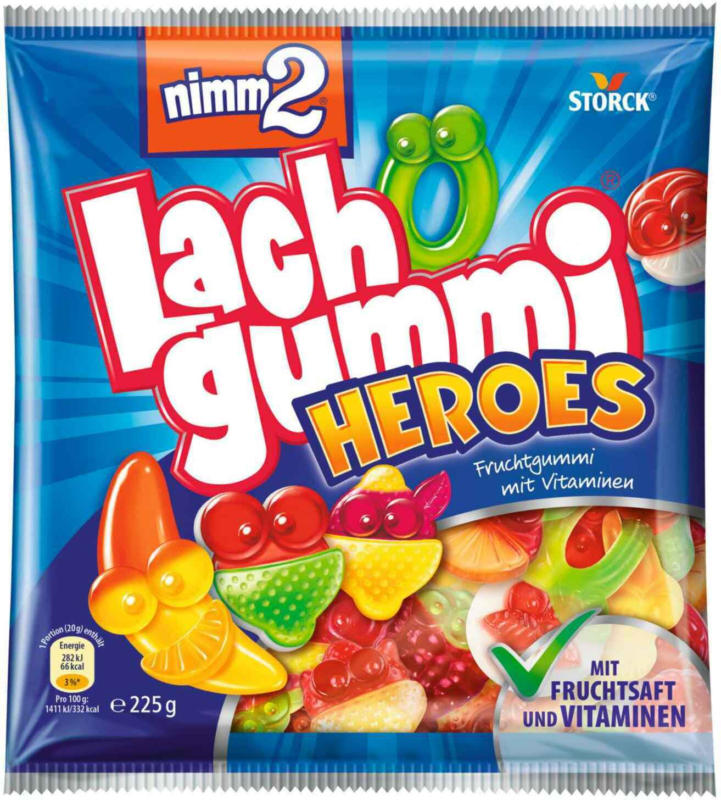 Nimm2 Lachgummi Heroes 225 g -