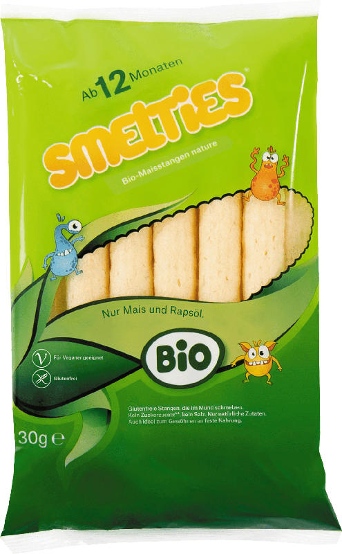 Smelties Kindersnack Maisstangen natur ab 1 Jahr