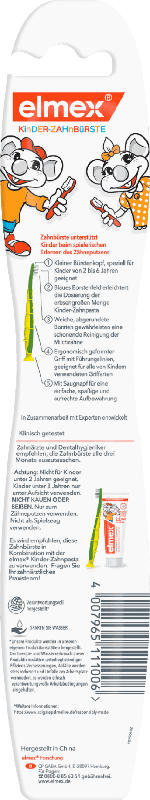 elmex Zahnbürste Kinder weich, 2 bis 6 Jahre