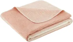 Decke Ibena Salerno in Weiß/Koralle ca. 140x200cm