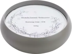 Kerze im Topf Ava in Grau