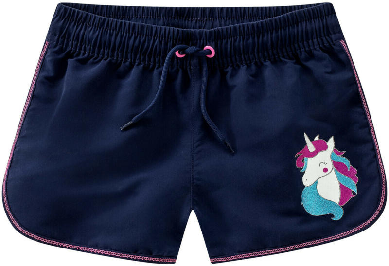 Mädchen UV-Shorts mit Einhorn-Print (Nur online)