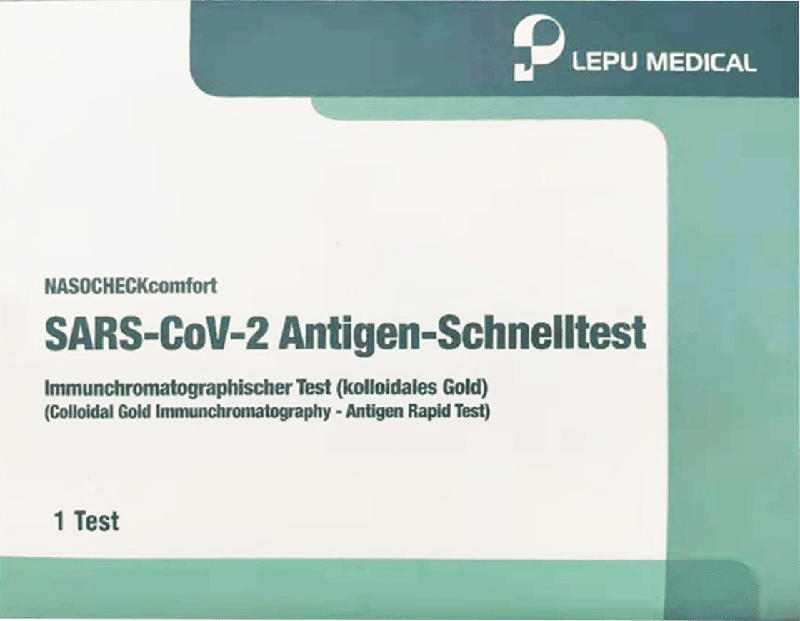 LEPU Corona Schnelltest Selbsttest NASOCHECKcomfort SARS-CoV-2 Antigen-Schnelltest