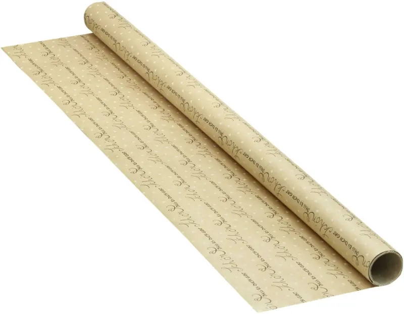 Geschenkpapier Jan in Braun