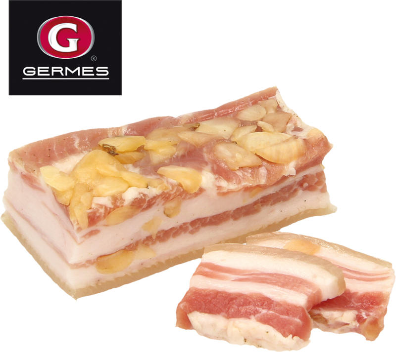 Schweinespeck mit Knoblauch