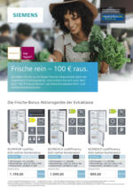 Siemens Frische rein - 100 € raus. - bis 10.06.2021