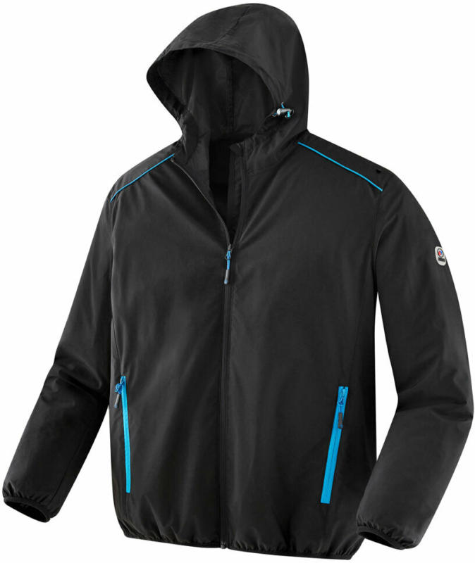 Arbeitsjacke, schwarz-azur, Gr.L L