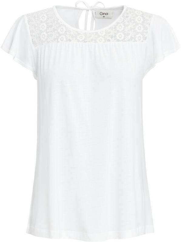 Damen T-Shirt mit Häkelspitze (Nur online)