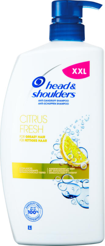 Shampooing antipelliculaire Head & Shoulders , Citrus Fresh, 900 ml