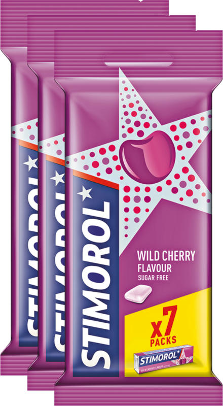 Chewing-gum Wild Cherry Stimorol, 21 x 14 g