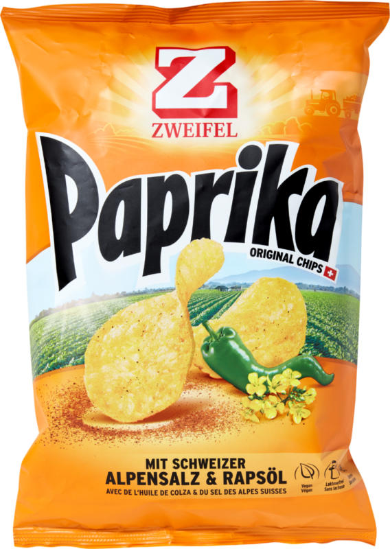 Profital Zweifel Chips Paprika , 175 g CHF 3.95 bei Denner