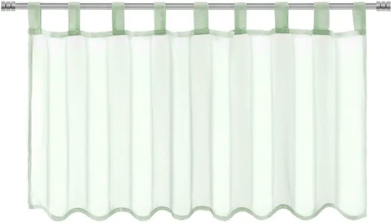 Kurzgardine Hanna in Grün ca. 145x50cm