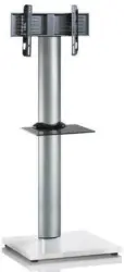 Tv-rack in Schwarz/Silber/Weiß 'Onu B: 68 CM'