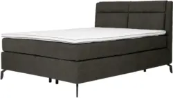 Boxspringbett in Taupe ca. 160x200cm