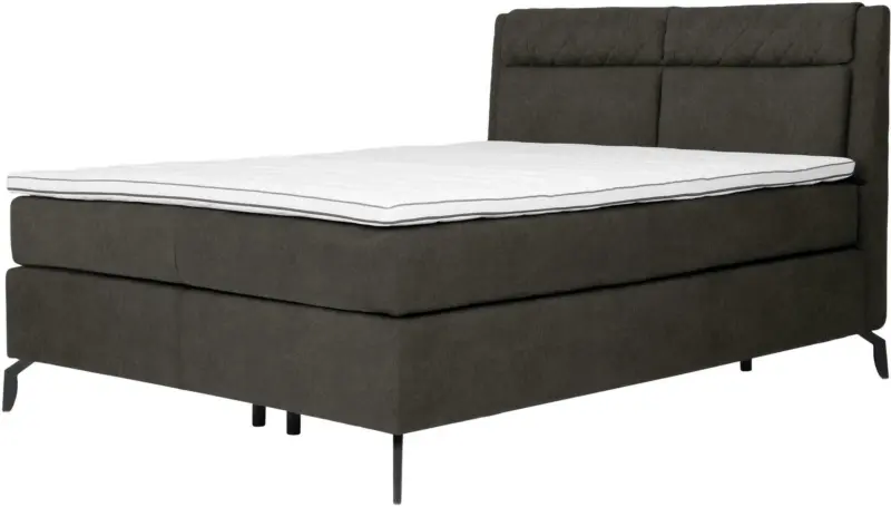 Boxspringbett in Taupe ca. 160x200cm