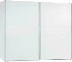 Schwebetürenschrank in Weiß ca. 270x210x60,5cm