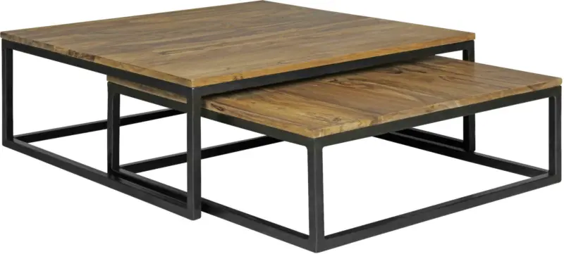 Couchtischset 'Akola', 2-er Set, aus Sheesham