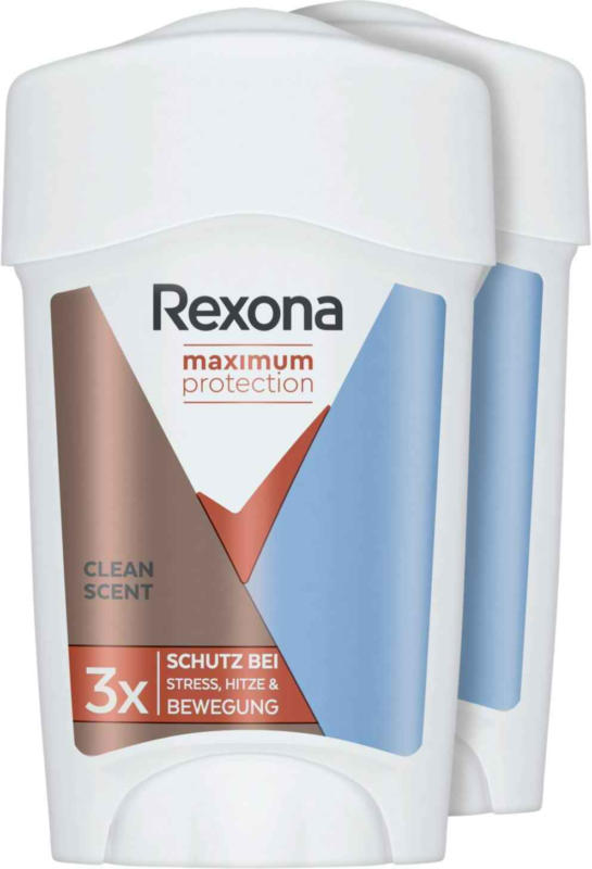 Rexona Deo Creme Maximum Protection Clean Scent 2 x 45 ml -