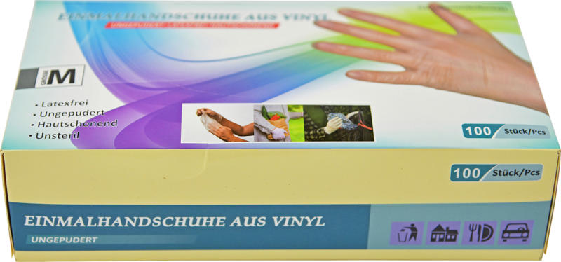 Kögler Einmalhandschuhe Vinyl weiß (Größe M)