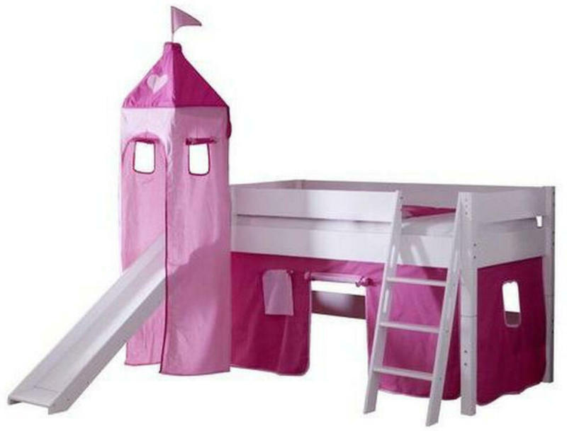 Spielbett 90/200 cm in Rosa, Pink