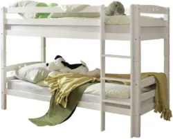 Etagenbett 'Lupo R', aus Buche, weiß