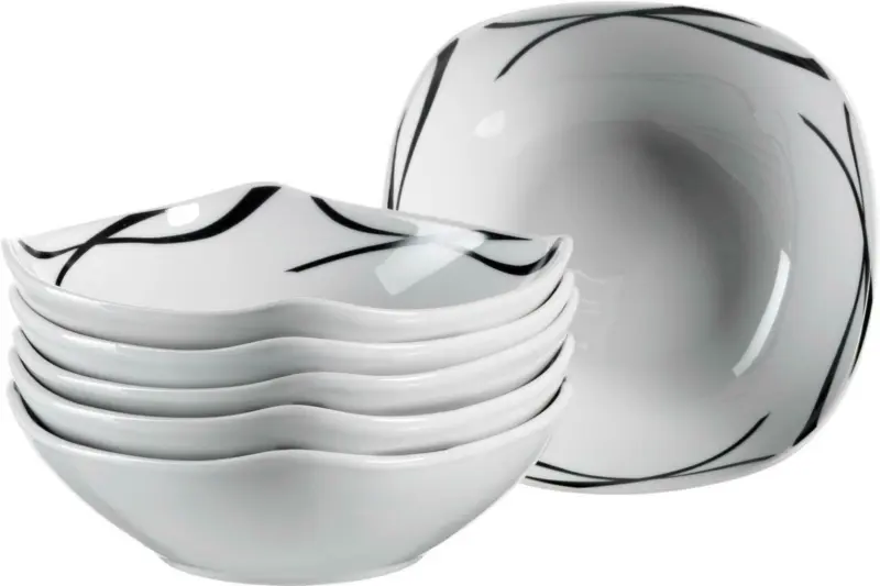Müslischalenset Oslo aus Porzellan, 6-teilig