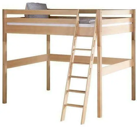 Hochbett 'Campus' , aus Buche