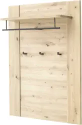 Garderobenpaneel in Eichefarben