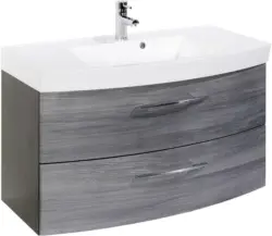 Waschtischkombi in Graphitfarben