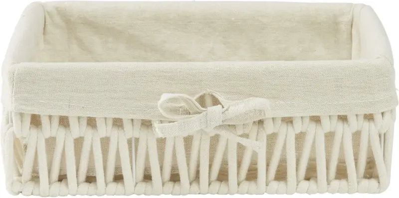 Korb Lou in Weiß ca. 32x23x11cm