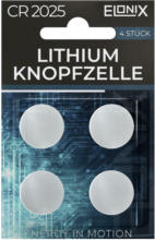 mömax Spittal a. d. Drau Knopfzellenbatterie Lithium CR2025 4er Packung
