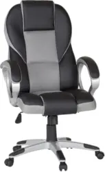 Chefsessel 'Race', schwarz/grau
