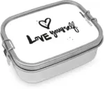 mömax Lunchbox Love yourself aus Edelstahl