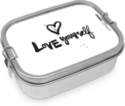 Lunchbox Love yourself aus Edelstahl