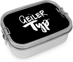Lunchbox Geiler Typ aus Edelstahl