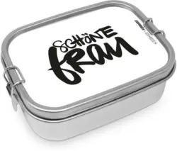 Lunchbox Schöne Frau aus Edelstahl