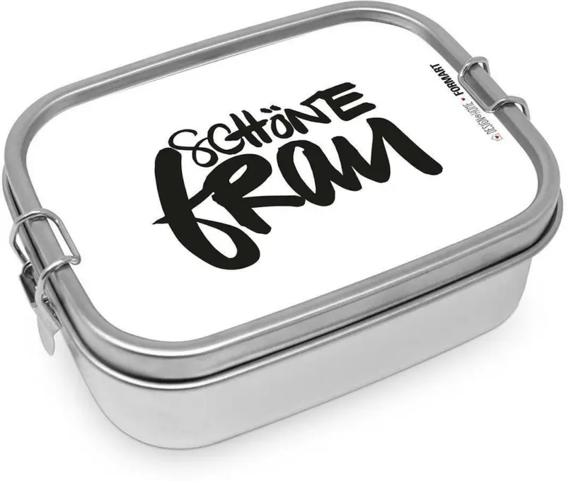 Lunchbox Schöne Frau aus Edelstahl