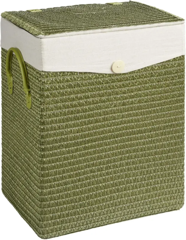 W&auml;schekorb Denise in Gr&uuml;n