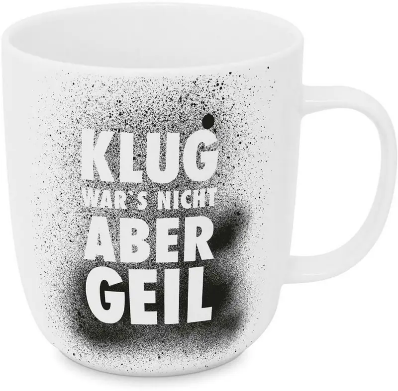 Kaffeebecher Klug wars nicht aus Porzellan ca. 350ml
