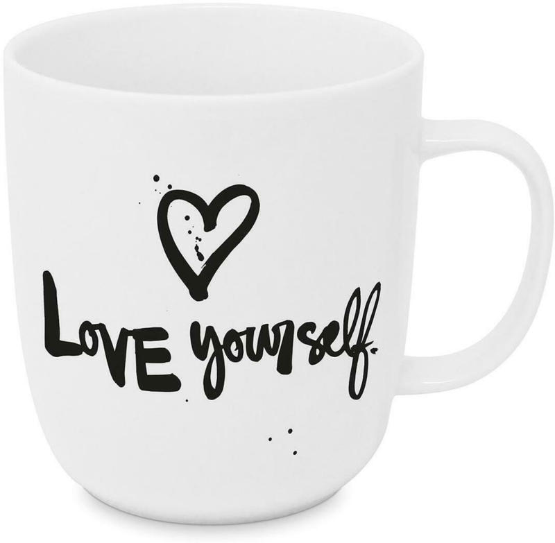 Kaffeebecher Love yourself aus Porzellan ca. 350ml