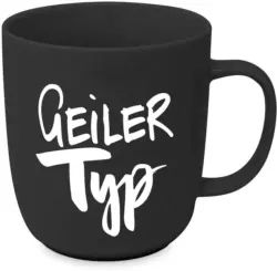 Kaffeebcher Geiler Typ aus Porzellan ca. 350ml