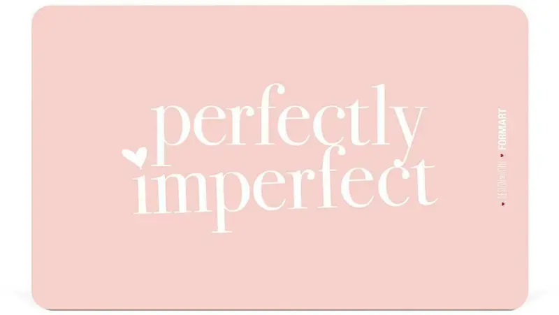 Schneidebrett Perfectly aus Kunststoff in Rosa/Weiß