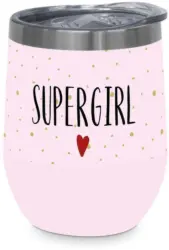 Thermobecher Supergirl aus Edelstahl
