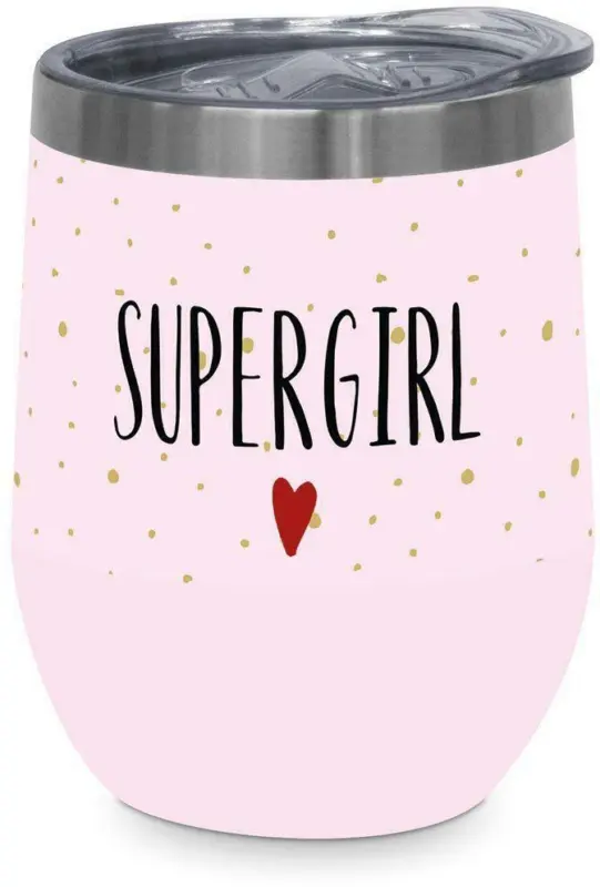 Thermobecher Supergirl aus Edelstahl