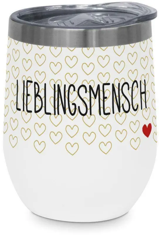 Thermobecher Lieblingsmensch aus Edelstahl