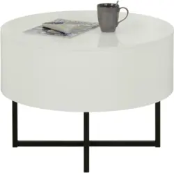 Couchtisch in Schwarz/Weiß Ø ca. 70cm