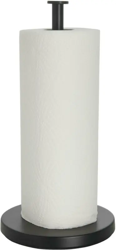 Küchenrollenhalter Leif aus Metall in Schwarz