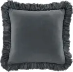 mömax Zierkissen Pascaline in Dunkelgrau ca. 45x45cm