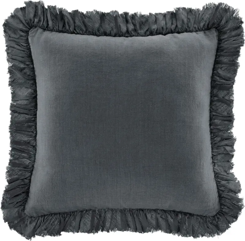 Zierkissen Pascaline in Dunkelgrau ca. 45x45cm