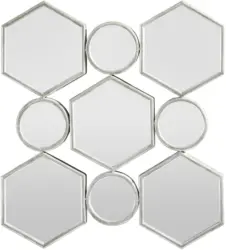 Spiegel 'Beni' ca.88/85,5/6,5cm, silberfarben